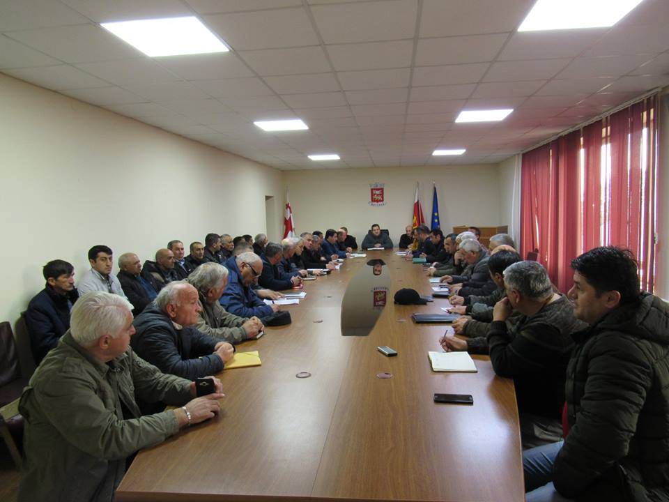 სამუშაო შეხვედრა ადმინისტრაციული ერთეულების წარმომადგენლებთან.