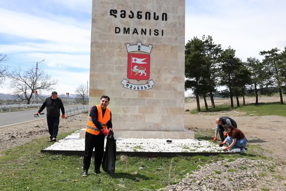 დედამიწის დღესთან დაკავშირებით, დმანისის მუნიციპალიტეტში დასუფთავების აქცია გაიმართა